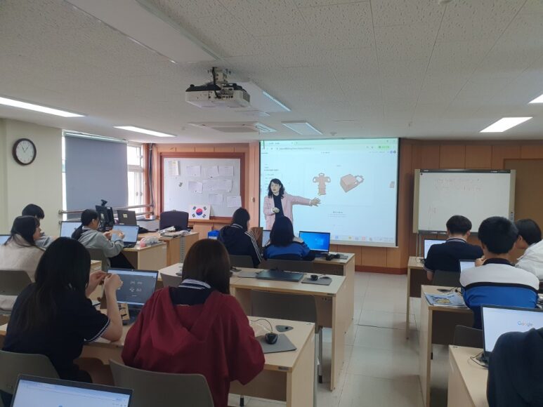 ai505 바디 로봇 오드랩 교실 수업 사진